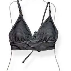 Shade & Shade Striped Bralette Bikini Top Large 12-14
